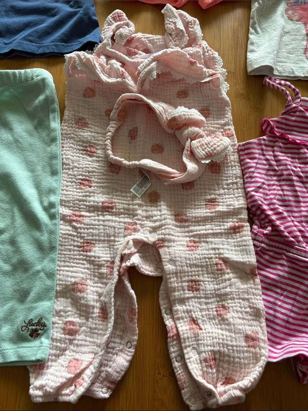 12 Month Baby Girl Bundle Pants Shorts Tops